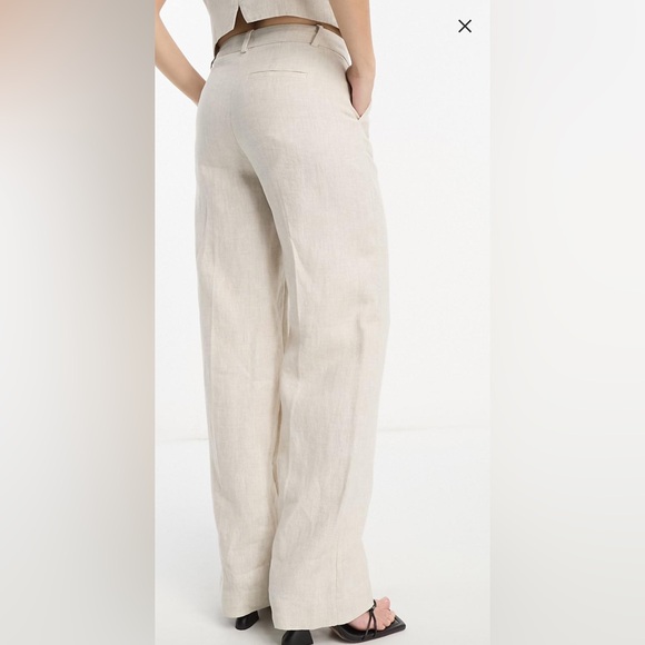 &Other Stories linen blazer BEIGE & tailored pants COMES AS SET. EU 38 US 8 NWT - Picture 6 of 8